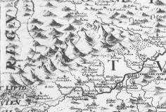 Najstaršia mapa Spiša z roku 1723, Pavol Kray - časť Vysoké Tatry (124kB)